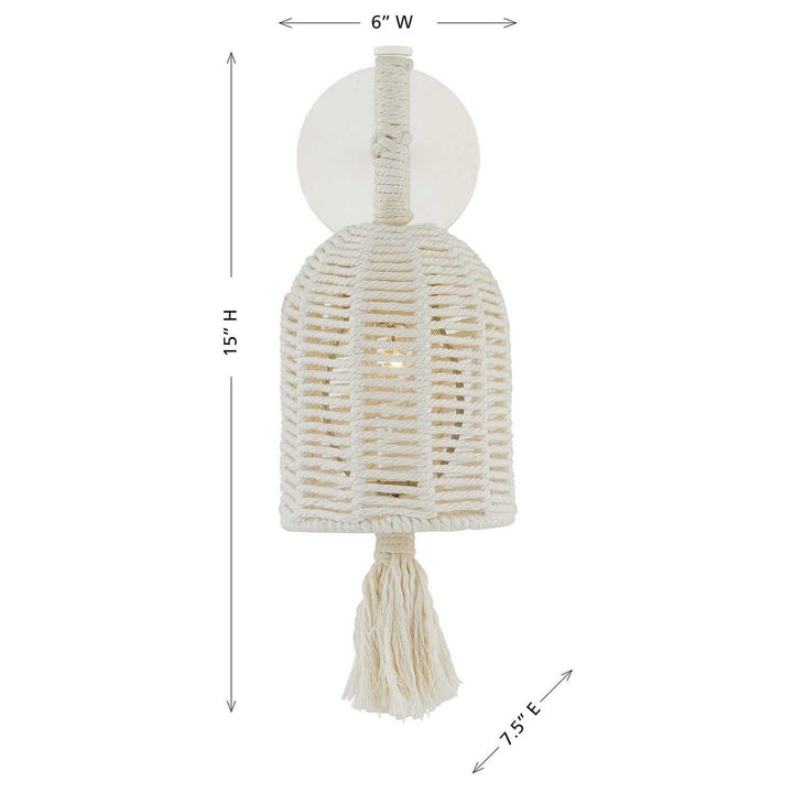 Savoy House - 9-3402-1-341 - One Light Wall Sconce - Lunara - Cotton