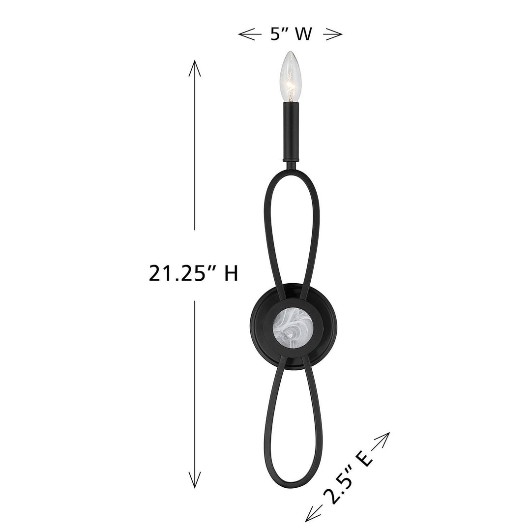 Savoy House - 9-4100-1-89 - One Light Wall Sconce - Minette - Matte Black