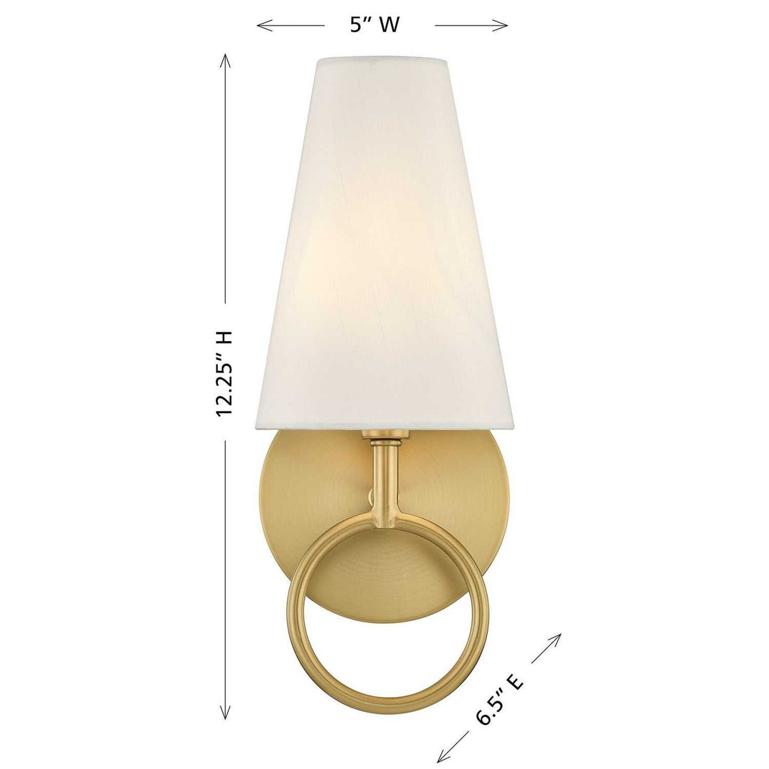 Savoy House - 9-4700-1-322 - One Light Wall Sconce - Wilkes - Warm Brass