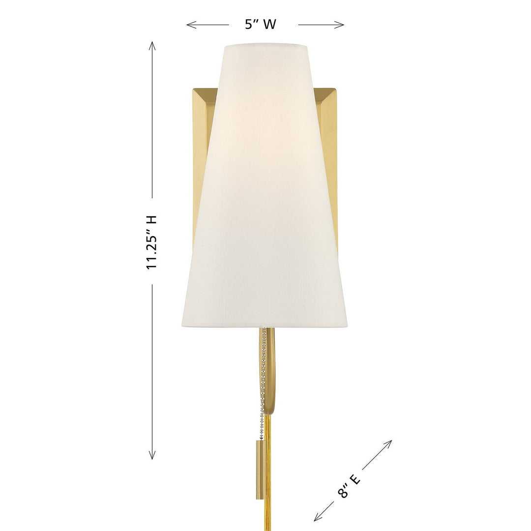 Savoy House - 9-4704CP-1-322 - One Light Wall Sconce - Wilkes - Warm Brass