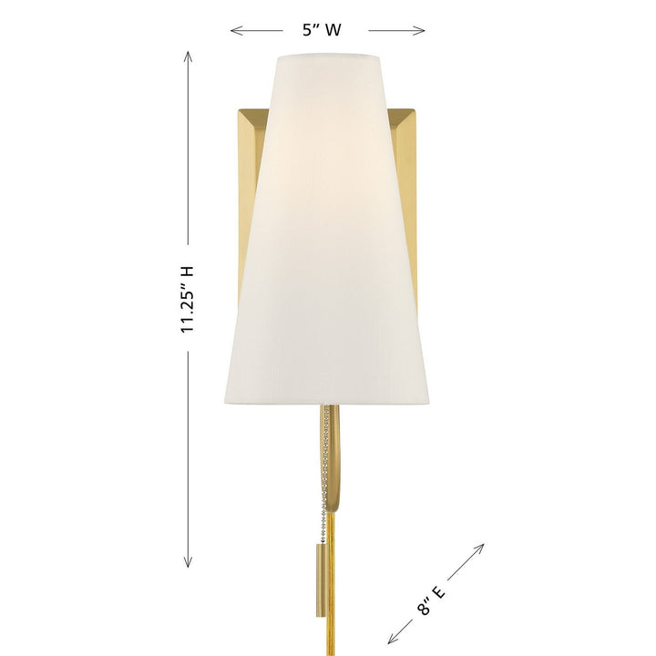 Savoy House - 9-4704CP-1-322 - One Light Wall Sconce - Wilkes - Warm Brass