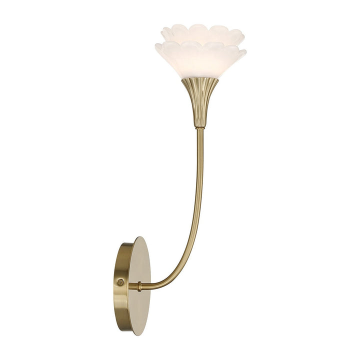 Savoy House - 9-5081-1-127 - One Light Wall Sconce - Florena - Noble Brass