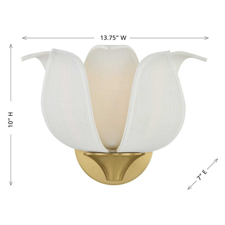 Savoy House - 9-7164-1-322 - One Light Wall Sconce - Elsie - Warm Brass