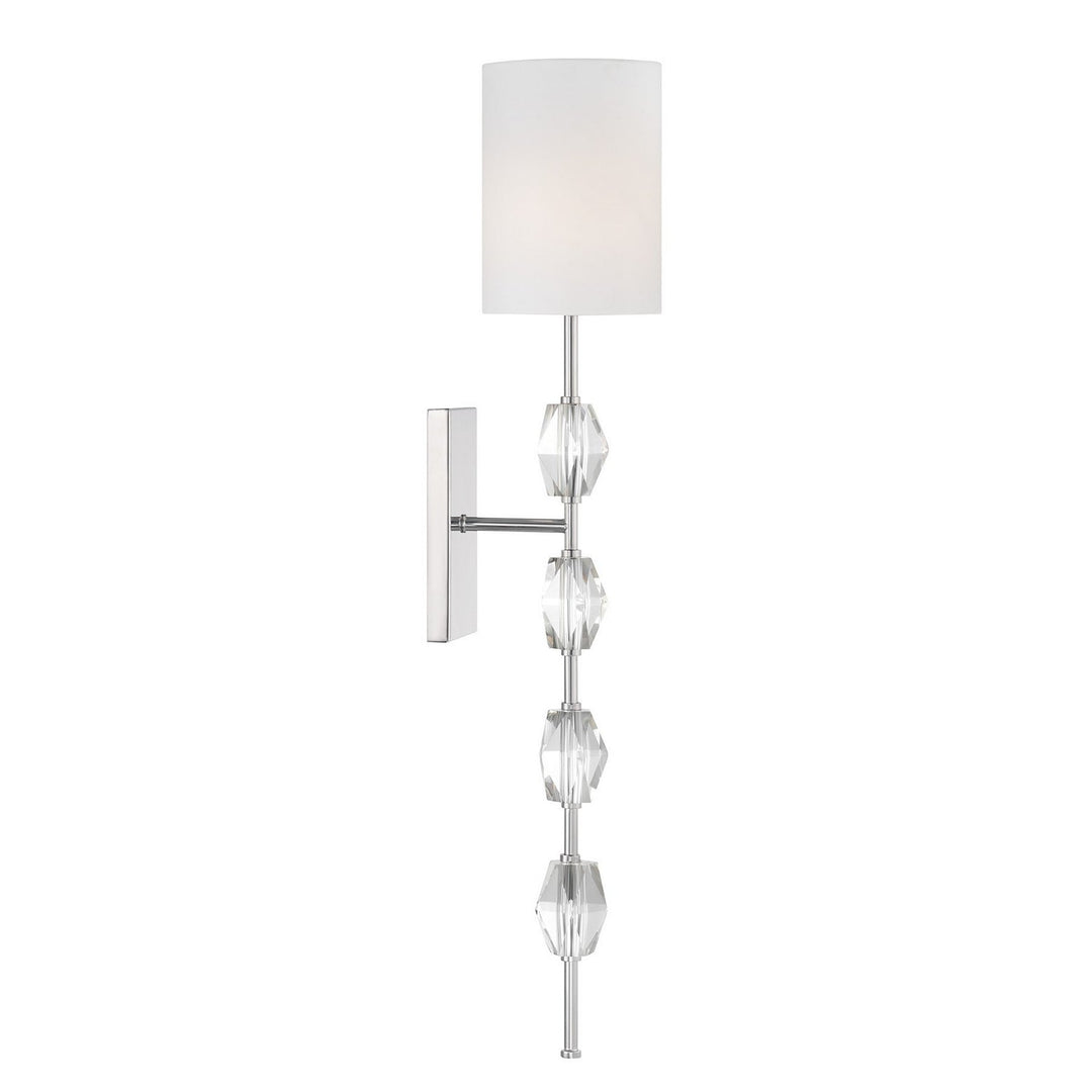 Savoy House - 9-9520-1-109 - One Light Wall Sconce - Sebring - Polished Nickel