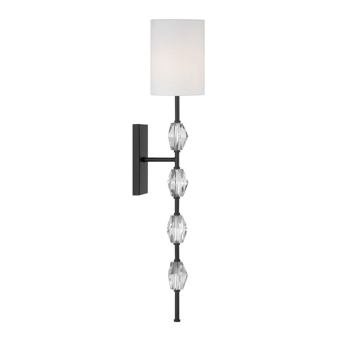 Savoy House - 9-9520-1-89 - One Light Wall Sconce - Sebring - Matte Black