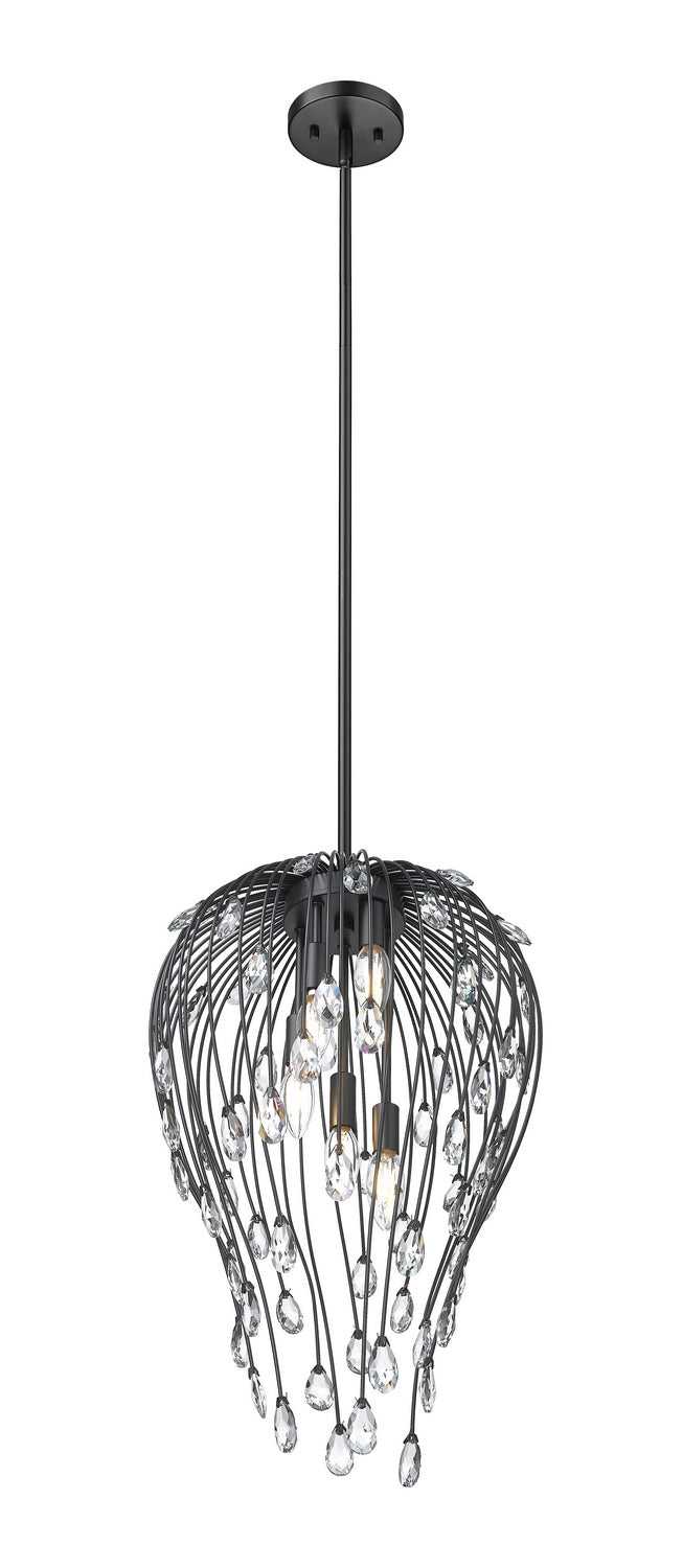 Z-Lite Canada - 1957P15-MB - Five Light Pendant - Gabriella - Matte Black