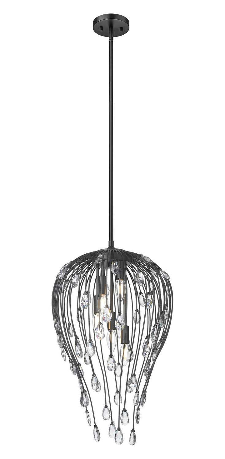 Z-Lite Canada - 1957P15-MB - Five Light Pendant - Gabriella - Matte Black