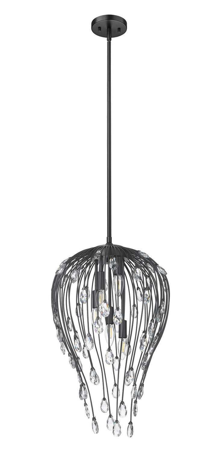 Z-Lite Canada - 1957P15-MB - Five Light Pendant - Gabriella - Matte Black