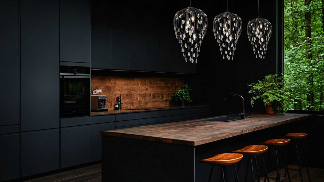 Z-Lite Canada - 1957P15-MB - Five Light Pendant - Gabriella - Matte Black