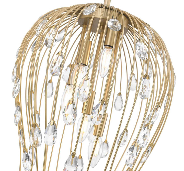 Z-Lite Canada - 1957P15-MGLD - Five Light Pendant - Gabriella - Modern Gold