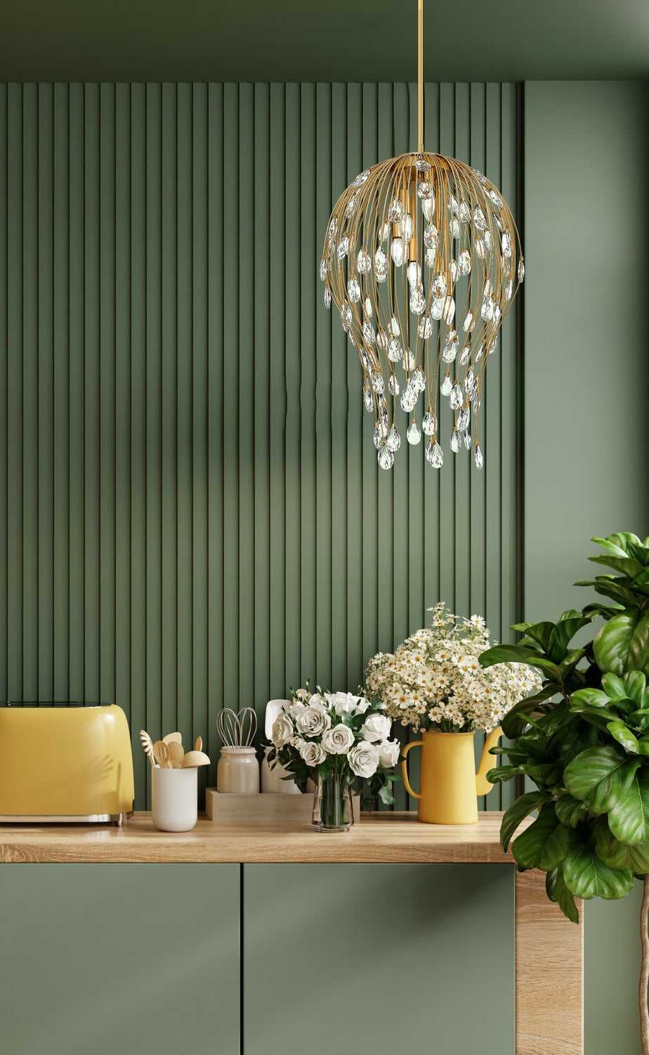 Z-Lite Canada - 1957P18-MGLD - Six Light Pendant - Gabriella - Modern Gold