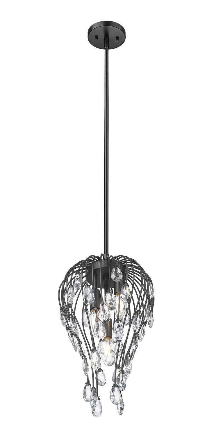 Z-Lite Canada - 1957P9-MB - Three Light Pendant - Gabriella - Matte Black