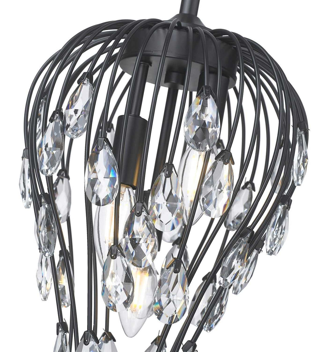 Z-Lite Canada - 1957P9-MB - Three Light Pendant - Gabriella - Matte Black