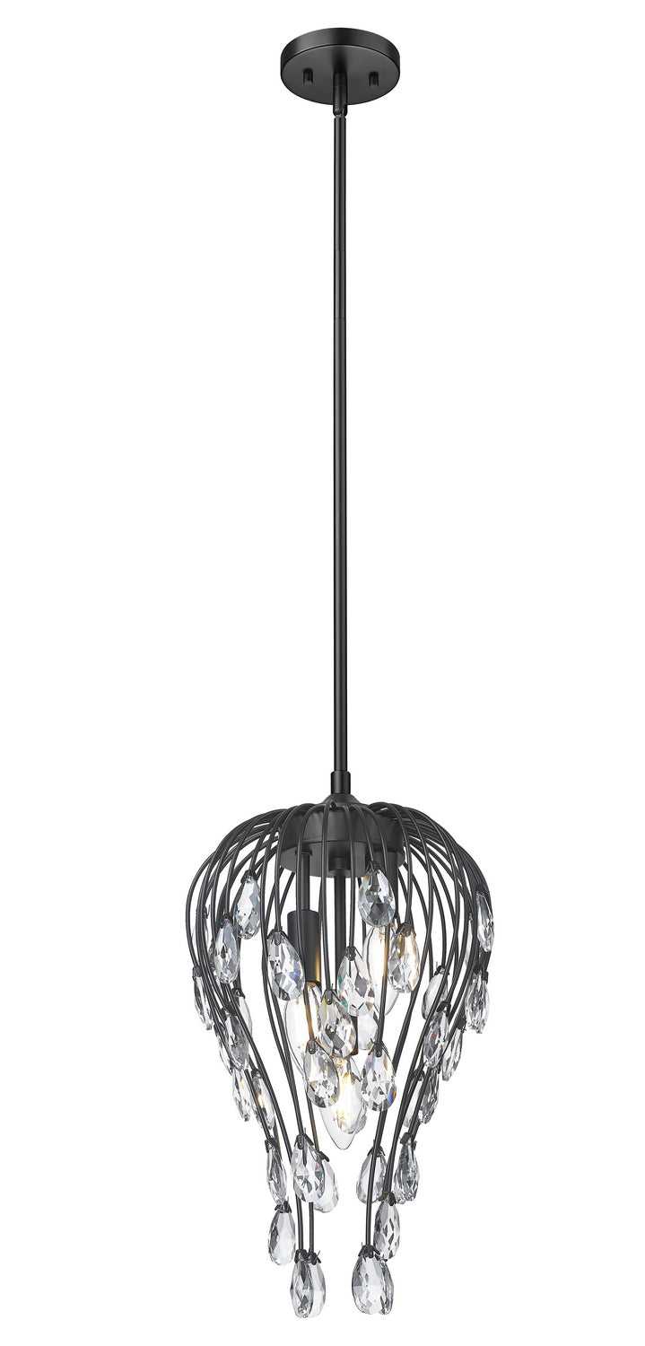 Z-Lite Canada - 1957P9-MB - Three Light Pendant - Gabriella - Matte Black