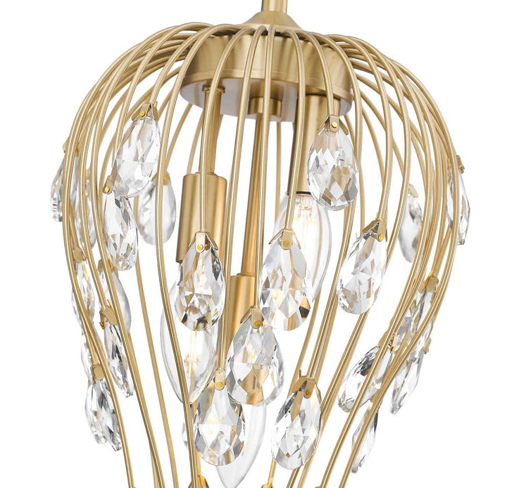 Z-Lite Canada - 1957P9-MGLD - Three Light Pendant - Gabriella - Modern Gold
