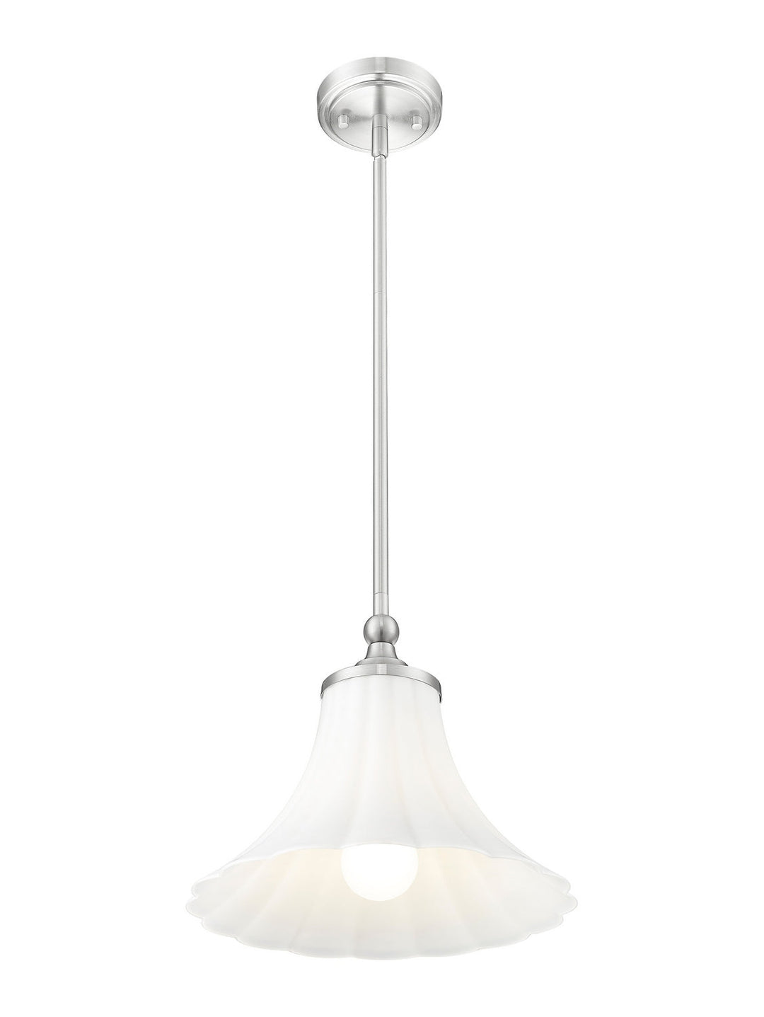 Z-Lite Canada - 1958P12-BN - One Light Pendant - Fleur - Brushed Nickel