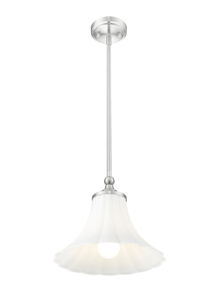 Z-Lite Canada - 1958P12-BN - One Light Pendant - Fleur - Brushed Nickel