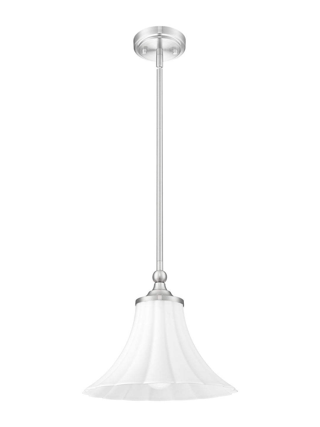 Z-Lite Canada - 1958P12-BN - One Light Pendant - Fleur - Brushed Nickel