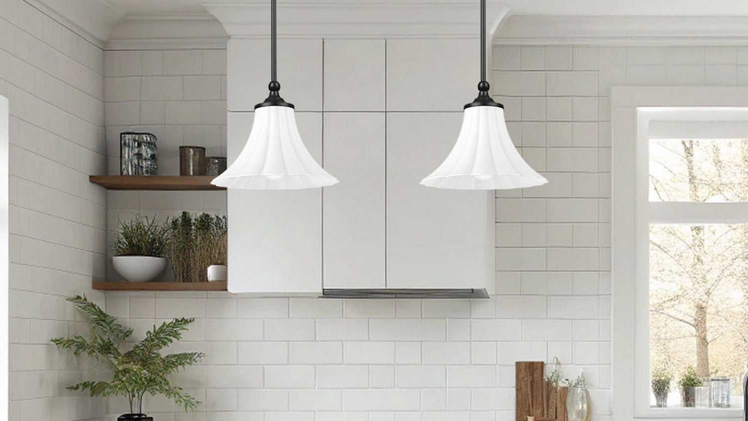 Z-Lite Canada - 1958P12-MB - One Light Pendant - Fleur - Matte Black