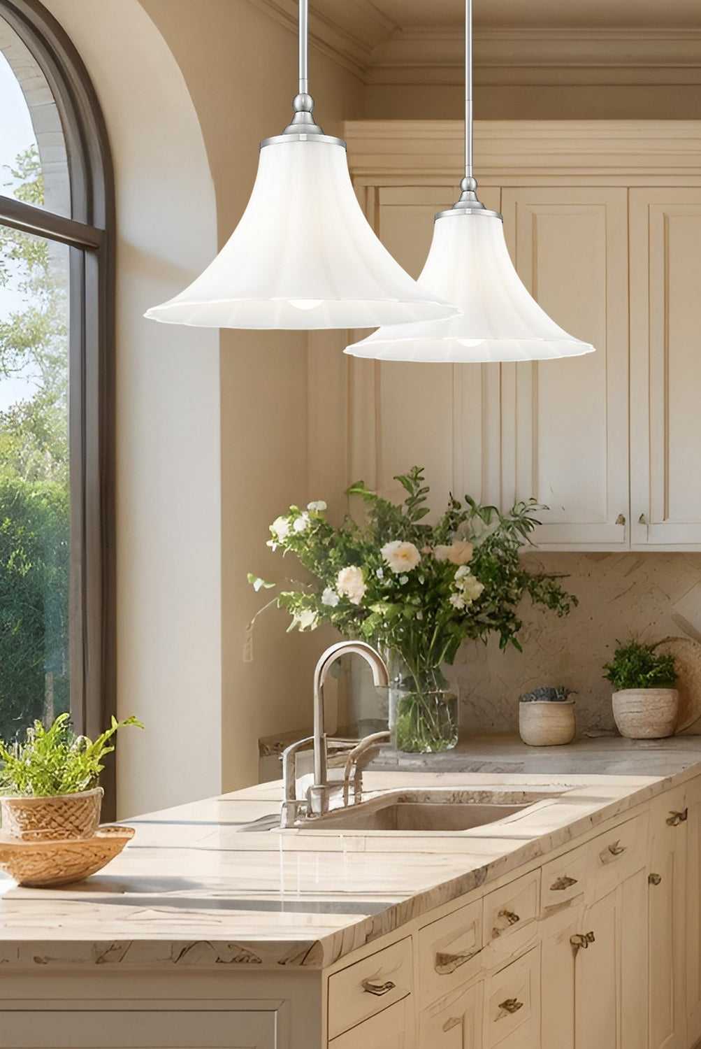 Z-Lite Canada - 1958P16-BN - One Light Pendant - Fleur - Brushed Nickel
