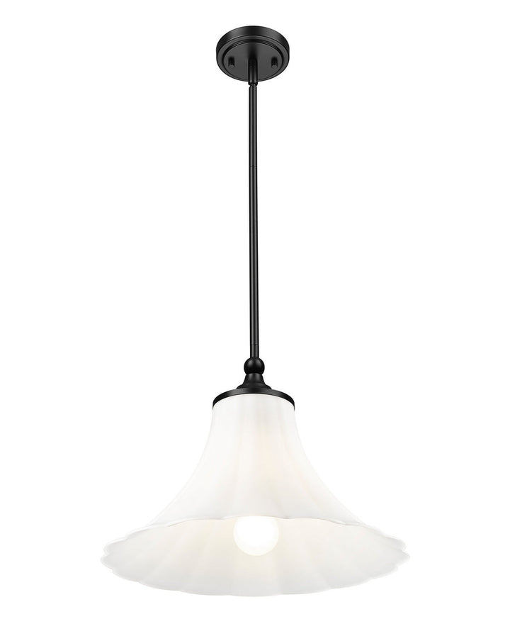 Z-Lite Canada - 1958P16-MB - One Light Pendant - Fleur - Matte Black