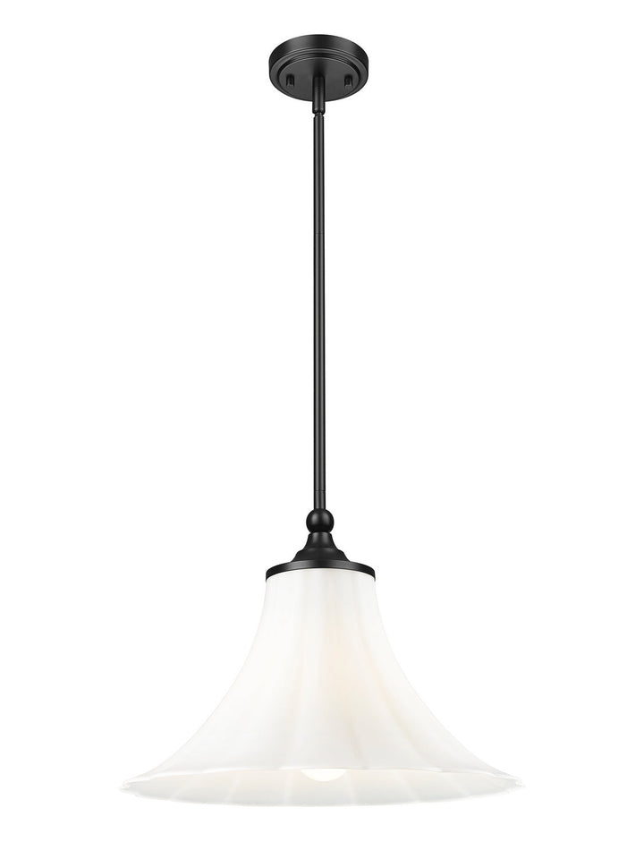 Z-Lite Canada - 1958P16-MB - One Light Pendant - Fleur - Matte Black