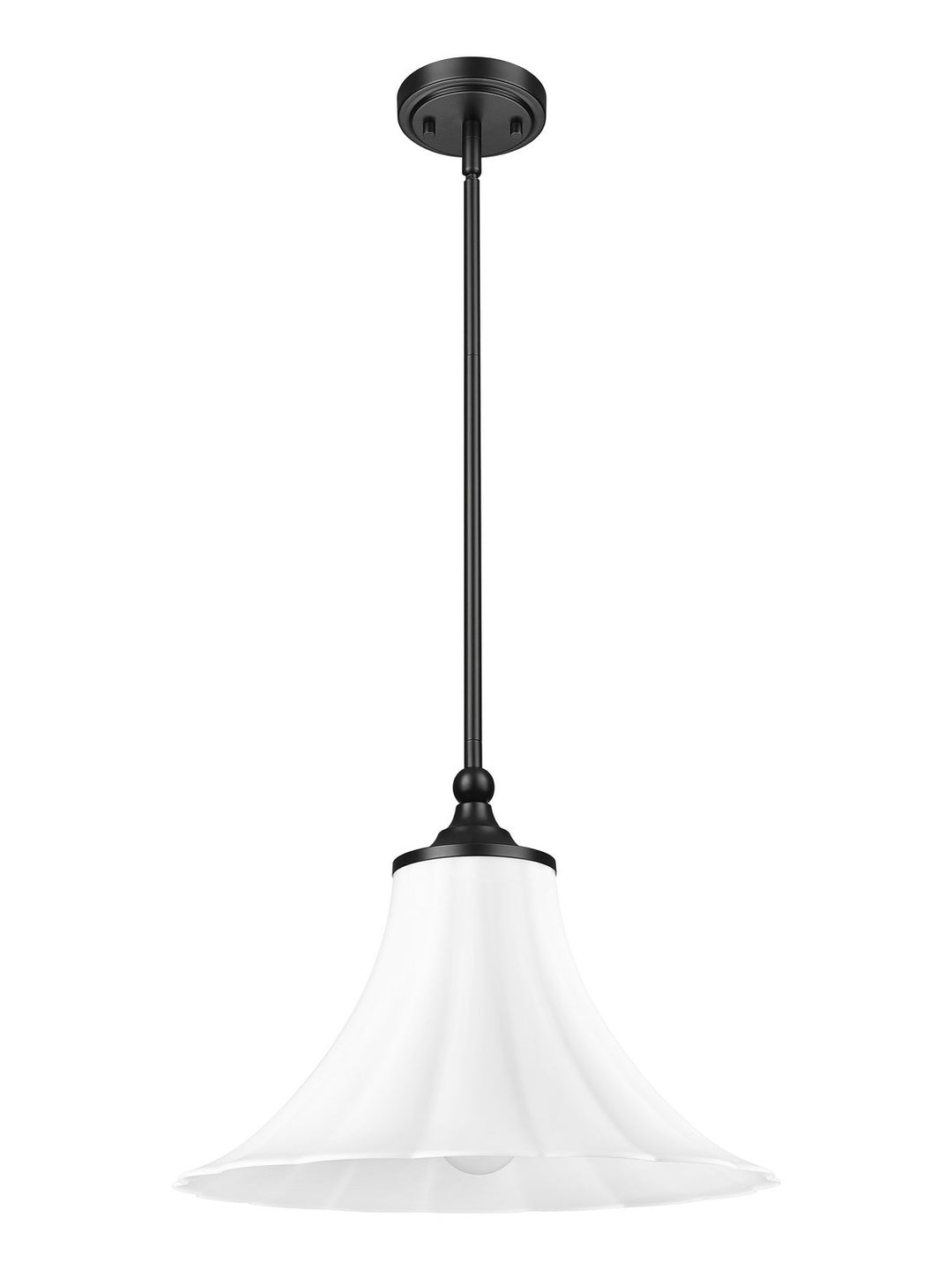 Z-Lite Canada - 1958P16-MB - One Light Pendant - Fleur - Matte Black