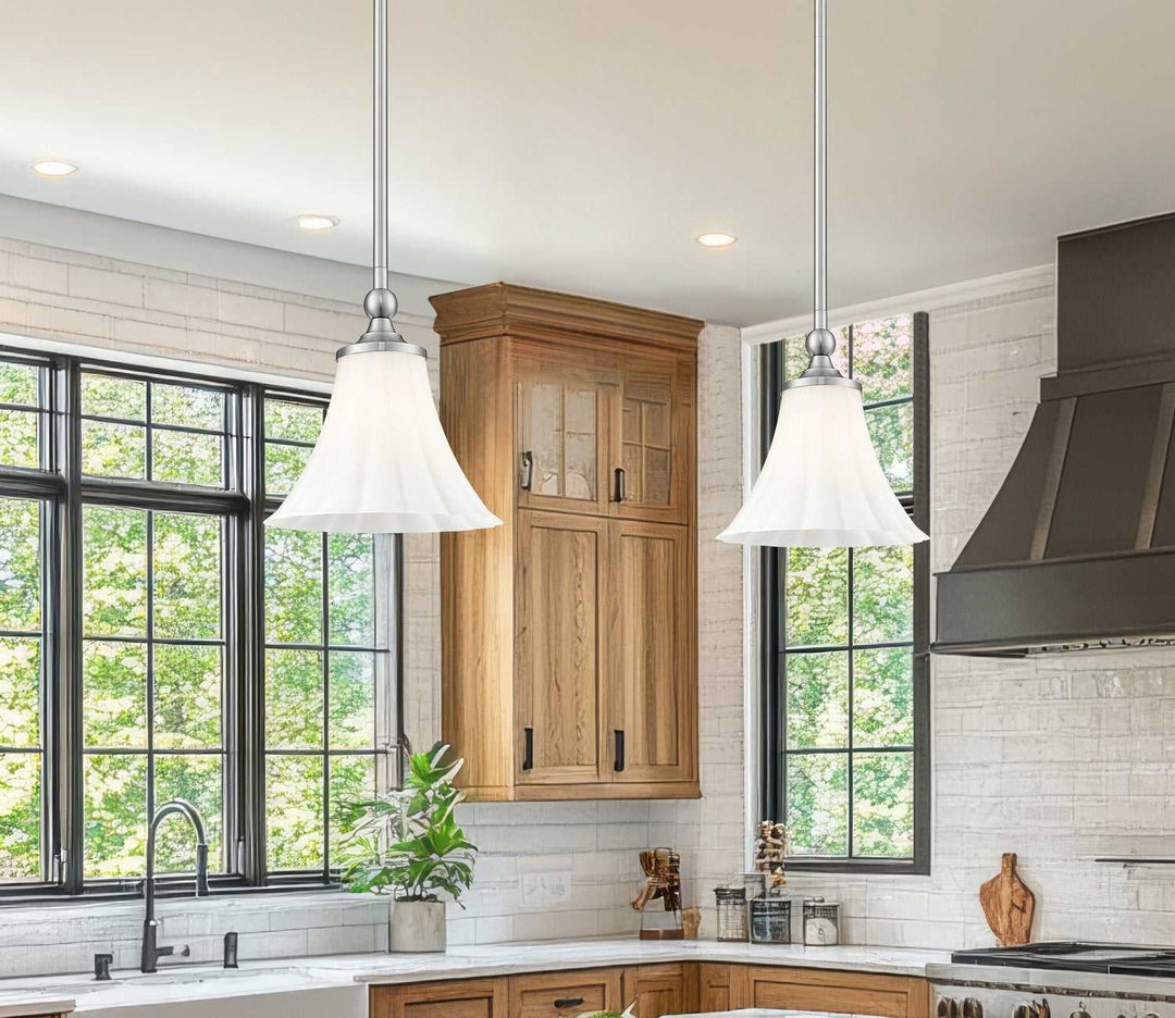 Z-Lite Canada - 1958P8-BN - One Light Pendant - Fleur - Brushed Nickel