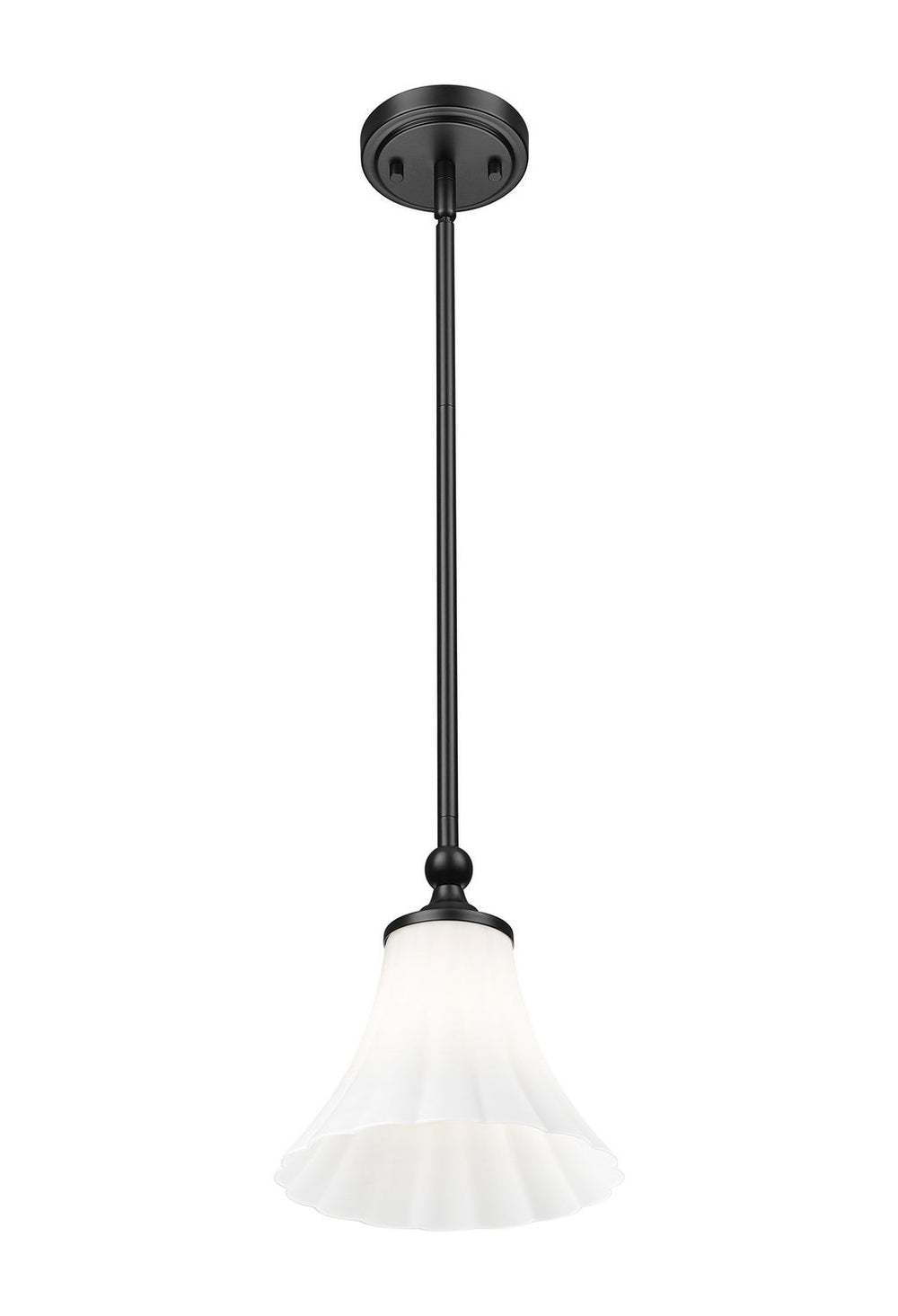 Z-Lite Canada - 1958P8-MB - One Light Pendant - Fleur - Matte Black