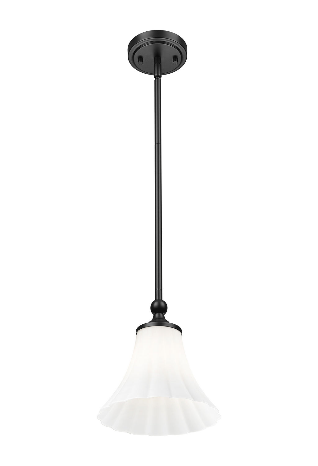 Z-Lite Canada - 1958P8-MB - One Light Pendant - Fleur - Matte Black