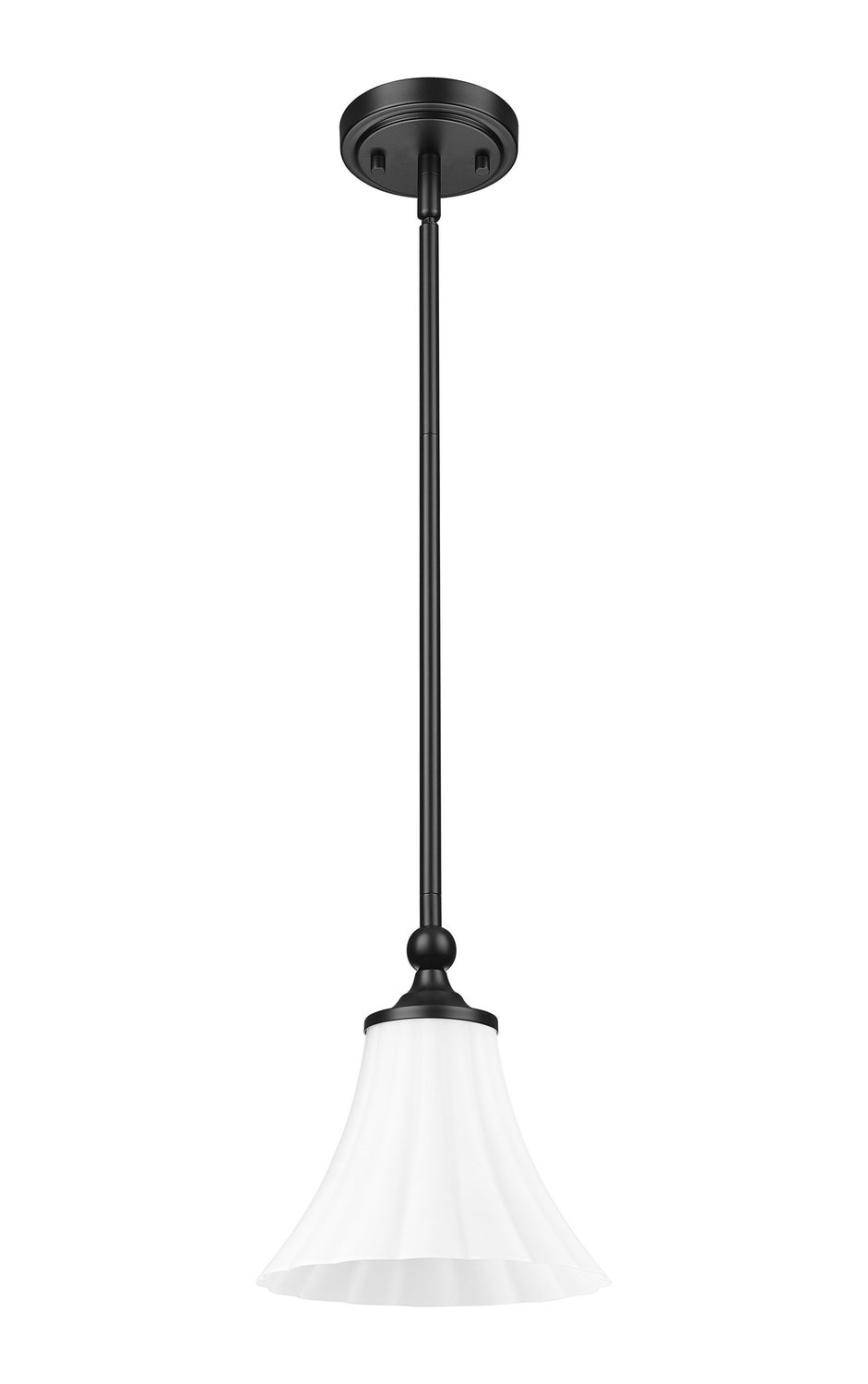 Z-Lite Canada - 1958P8-MB - One Light Pendant - Fleur - Matte Black