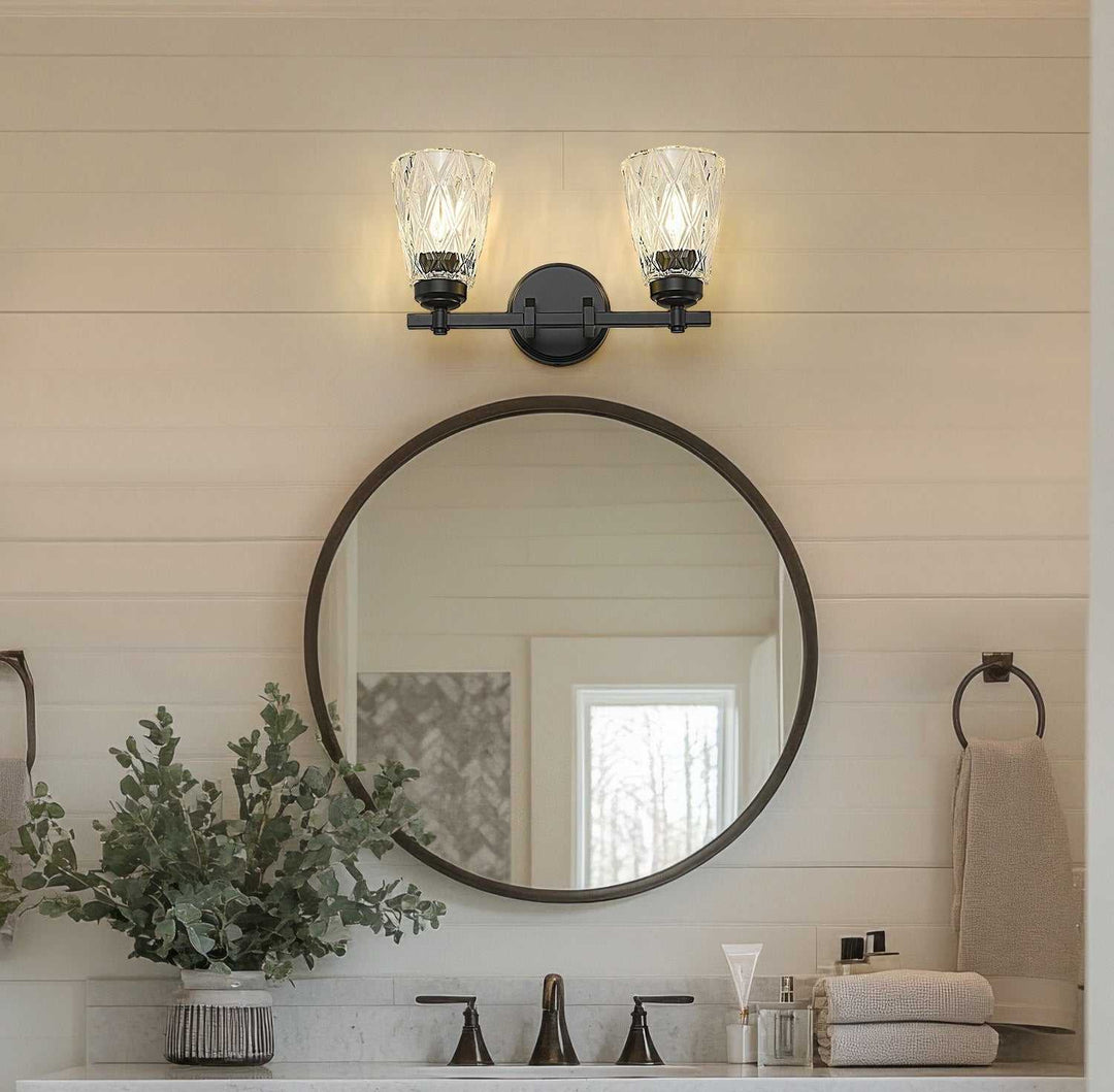 Z-Lite Canada - 1960-2V-MB - Two Light Vanity - Andree - Matte Black