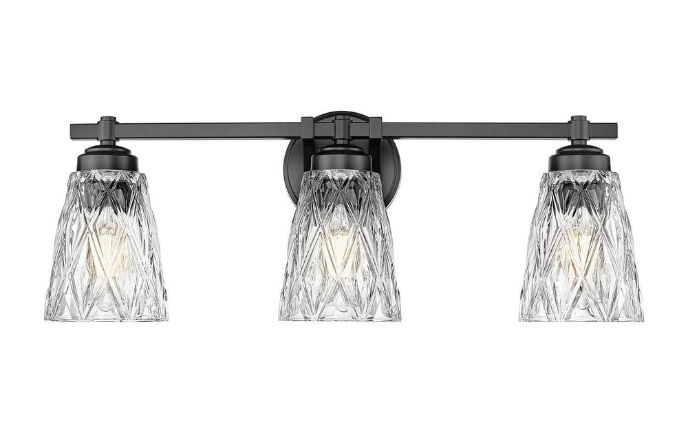 Z-Lite Canada - 1960-3V-MB - Three Light Vanity - Andree - Matte Black