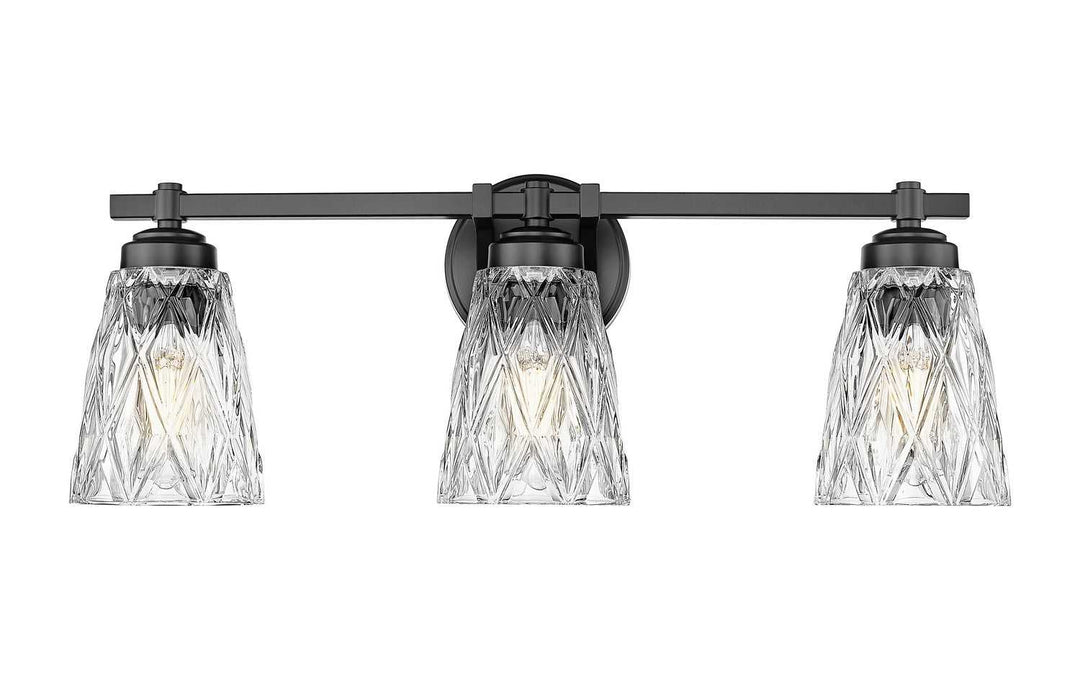 Z-Lite Canada - 1960-3V-MB - Three Light Vanity - Andree - Matte Black