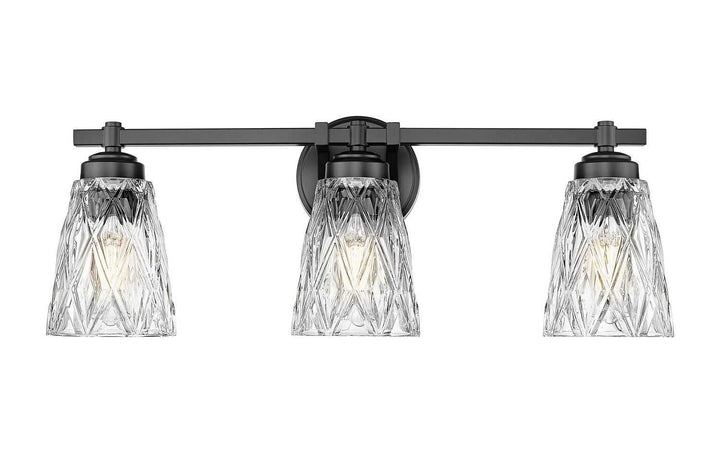 Z-Lite Canada - 1960-3V-MB - Three Light Vanity - Andree - Matte Black