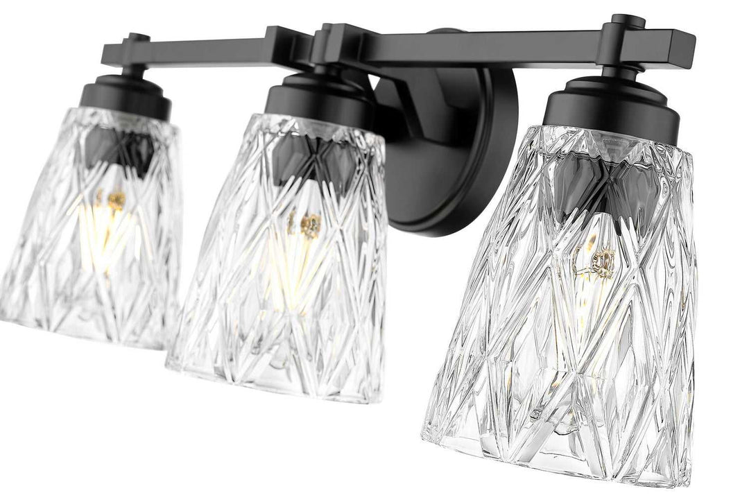 Z-Lite Canada - 1960-3V-MB - Three Light Vanity - Andree - Matte Black