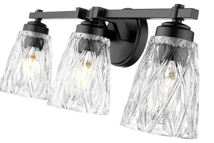 Z-Lite Canada - 1960-3V-MB - Three Light Vanity - Andree - Matte Black