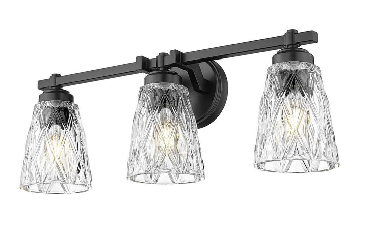 Z-Lite Canada - 1960-3V-MB - Three Light Vanity - Andree - Matte Black