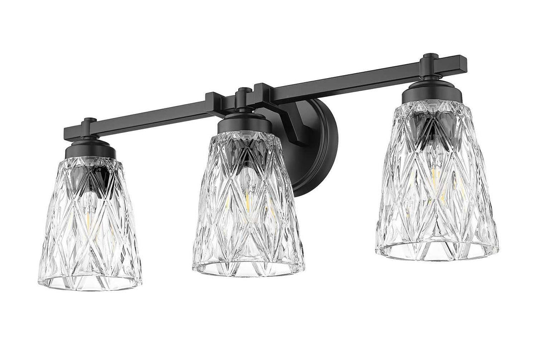 Z-Lite Canada - 1960-3V-MB - Three Light Vanity - Andree - Matte Black