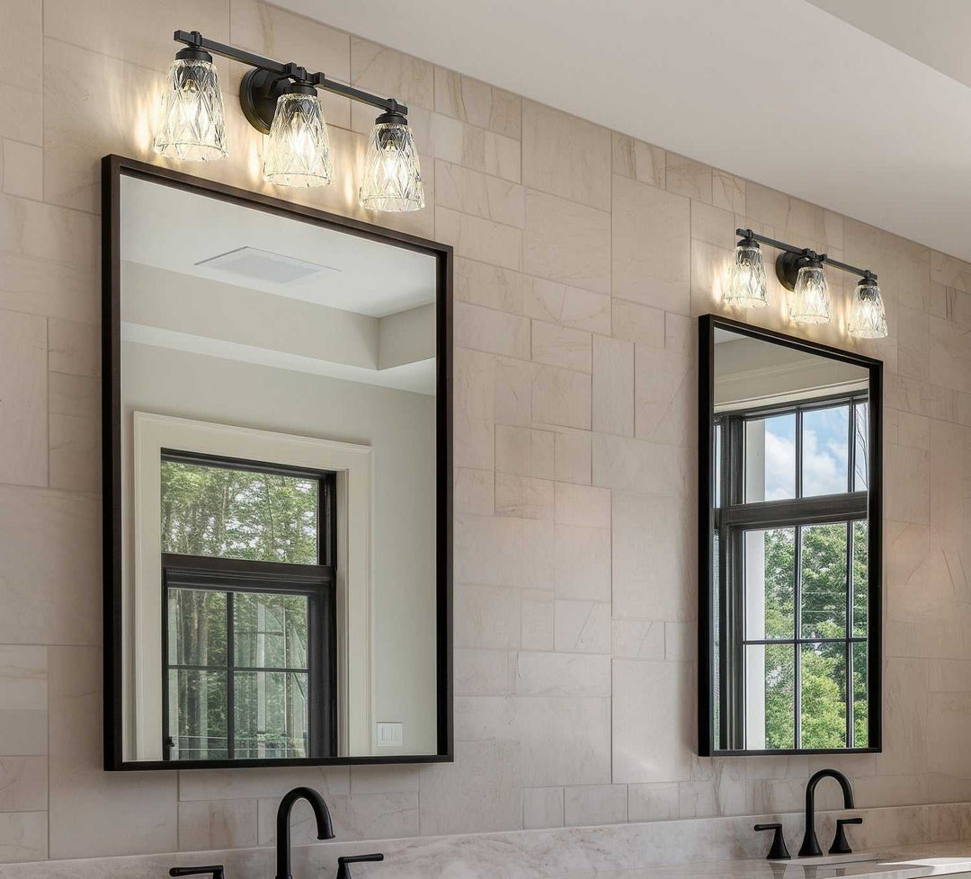 Z-Lite Canada - 1960-3V-MB - Three Light Vanity - Andree - Matte Black