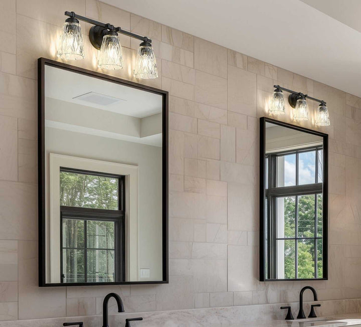 Z-Lite Canada - 1960-3V-MB - Three Light Vanity - Andree - Matte Black