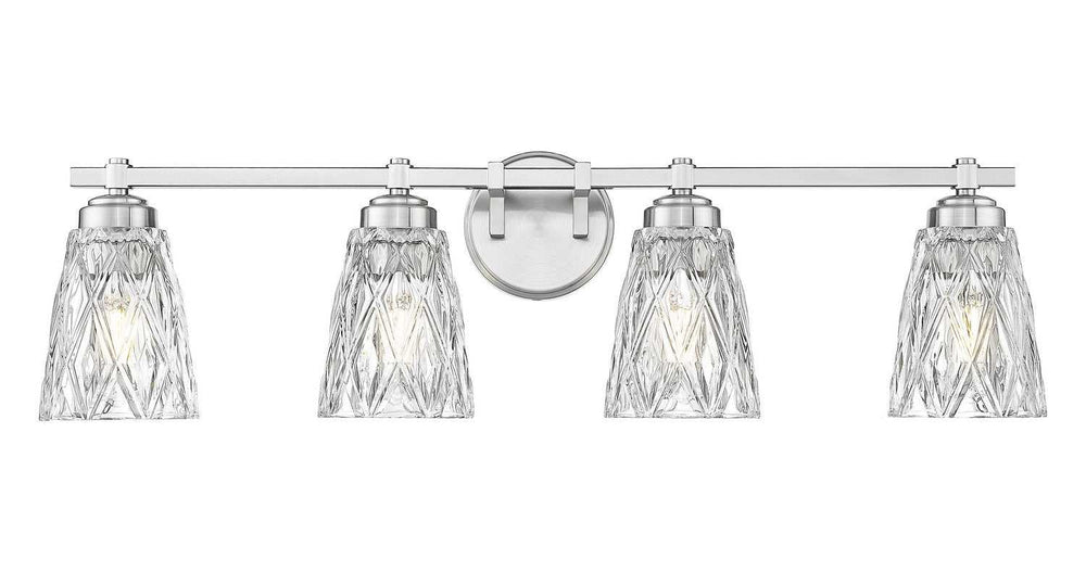 Z-Lite Canada - 1960-4V-BN - Four Light Vanity - Andree - Brushed Nickel