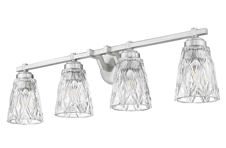 Z-Lite Canada - 1960-4V-BN - Four Light Vanity - Andree - Brushed Nickel