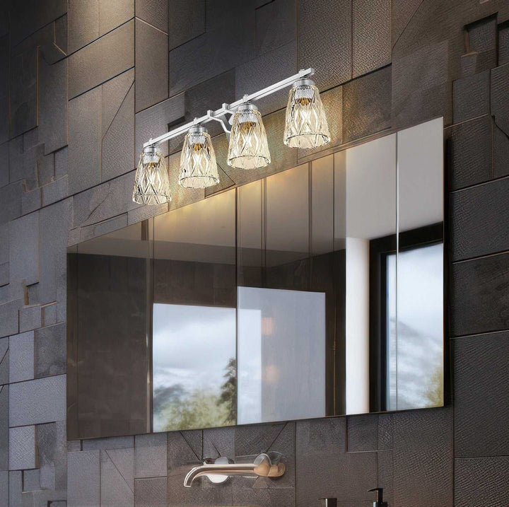 Z-Lite Canada - 1960-4V-BN - Four Light Vanity - Andree - Brushed Nickel