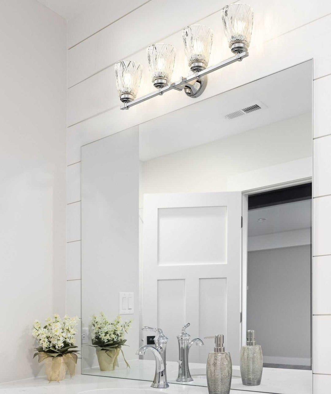 Z-Lite Canada - 1960-4V-CH - Four Light Vanity - Andree - Chrome