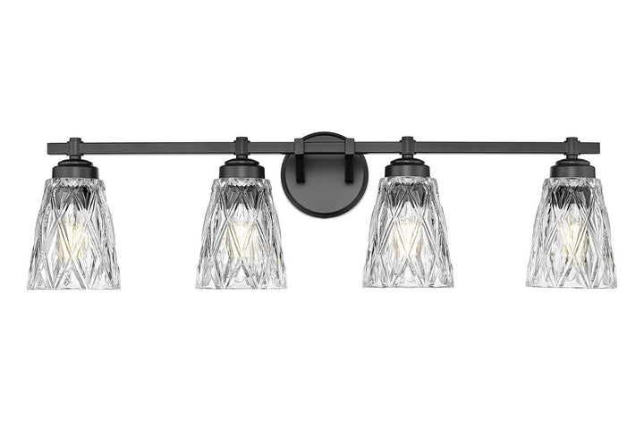 Z-Lite Canada - 1960-4V-MB - Four Light Vanity - Andree - Matte Black