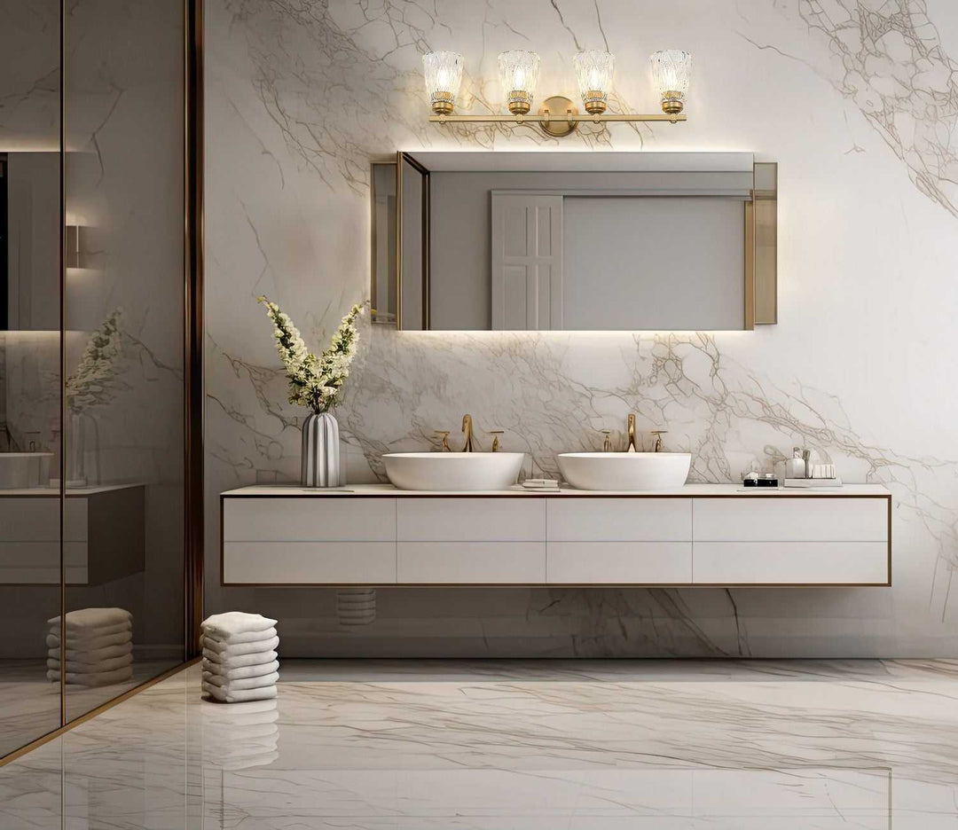 Z-Lite Canada - 1960-4V-MGLD - Four Light Vanity - Andree - Modern Gold