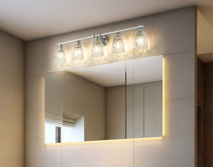 Z-Lite Canada - 1960-5V-BN - Five Light Vanity - Andree - Brushed Nickel