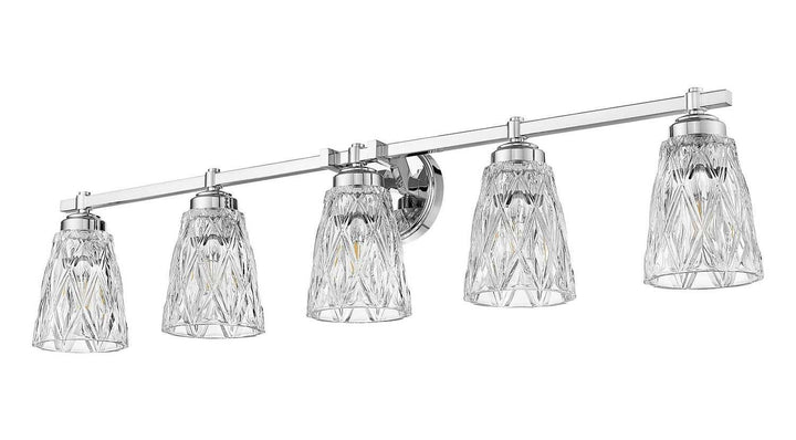 Z-Lite Canada - 1960-5V-CH - Five Light Vanity - Andree - Chrome