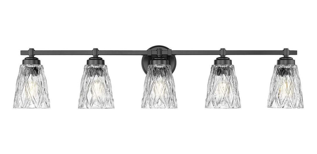 Z-Lite Canada - 1960-5V-MB - Five Light Vanity - Andree - Matte Black